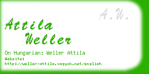 attila weller business card